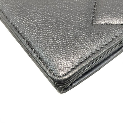 Chanel Long Wallet Matelasse Dark Gray