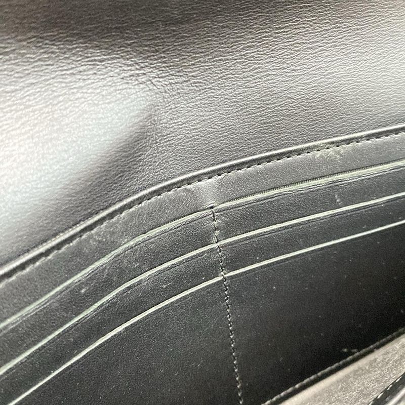 Chanel Long Wallet Matelasse Dark Gray