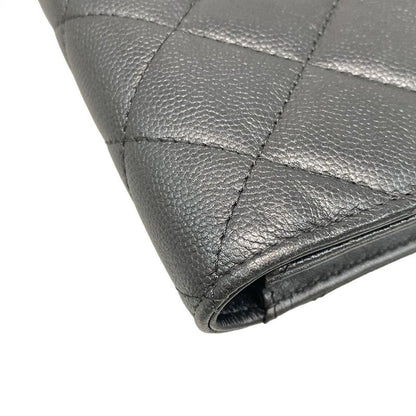 Chanel Long Wallet Matelasse Dark Gray