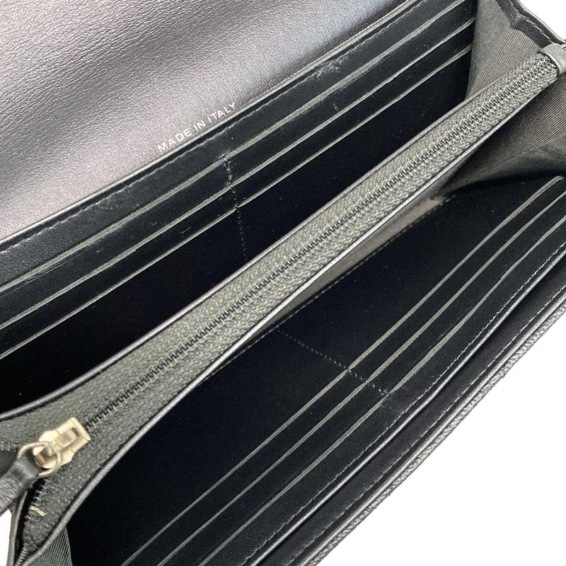 Chanel Long Wallet Matelasse Dark Gray