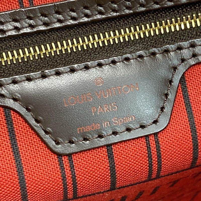 Louis Vuitton Damier Neverfull MM N41358 Ebène Tote Bag