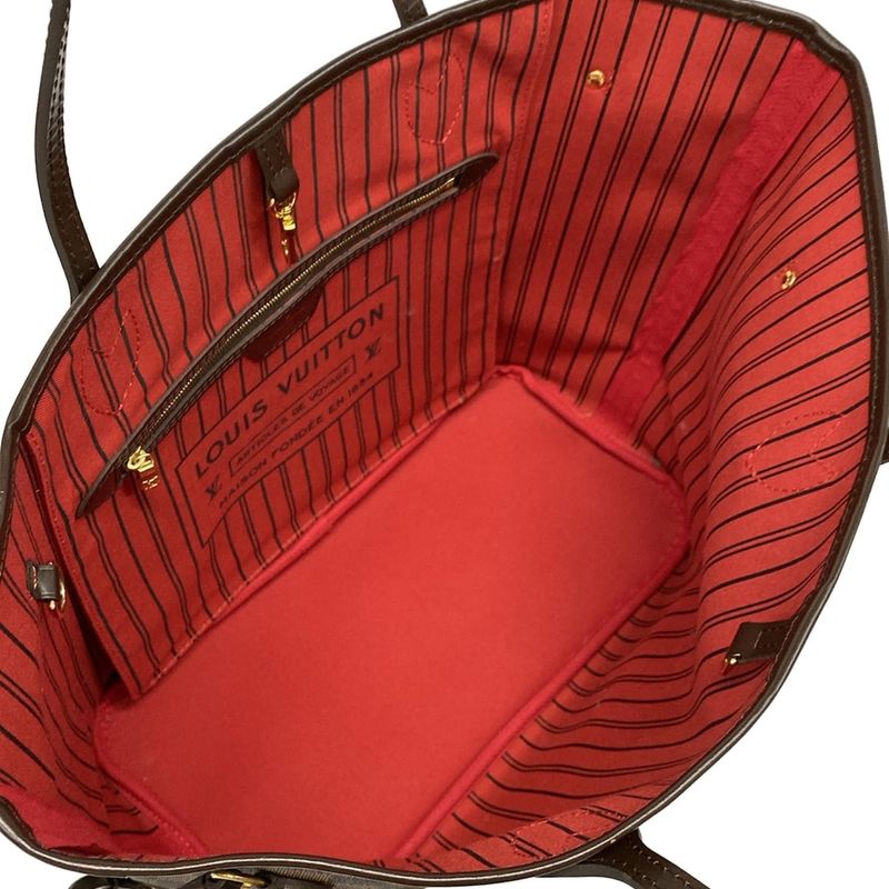 Louis Vuitton Damier Neverfull MM N41358 Ebène Tote Bag