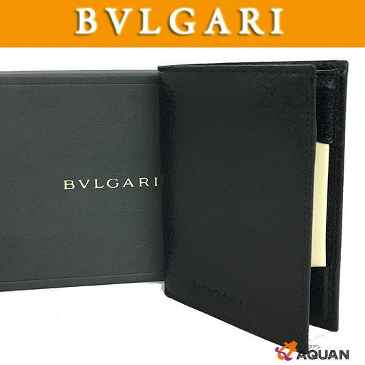 Sale Bvlgari Wallet Billfold Notebook Cabas - Card Case Unused Item Aq7431