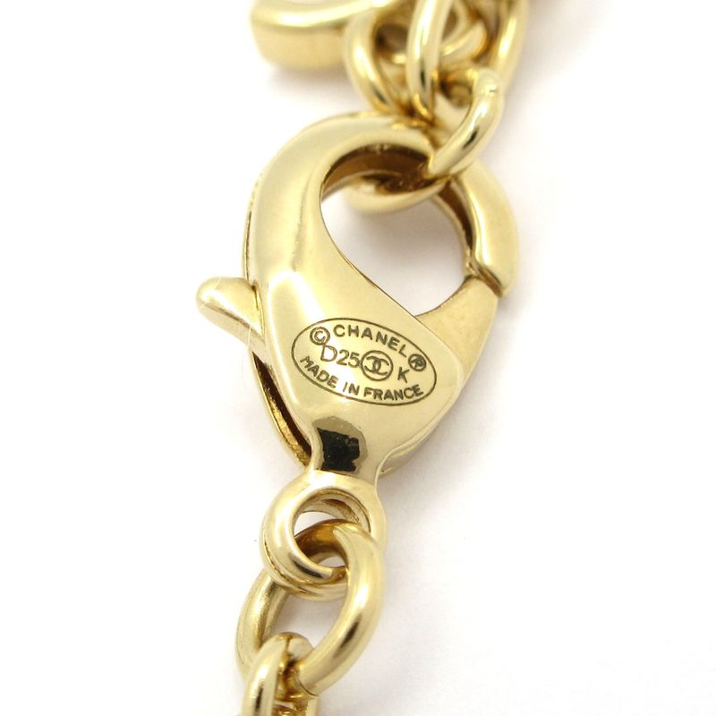 Chanel Necklace - Gold X Black X Clear Star Coco Mark