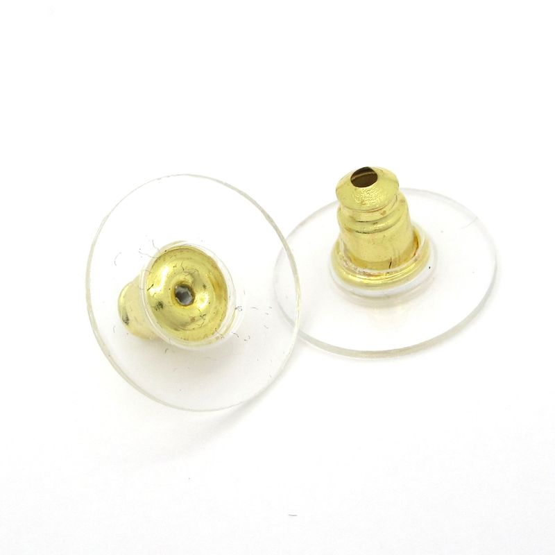 Chanel Earrings - Gold X Black X Clear Crescent Moon Coco Mark