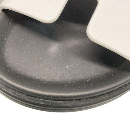 Hermes Sandals 375 Women's Zinnias H242159z White And Black Leather