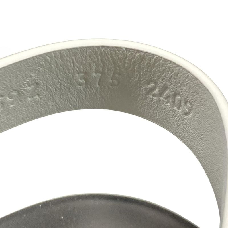 Hermes Sandals 375 Women's Zinnias H242159z White And Black Leather