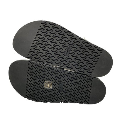 Hermes Sandals 375 Women's Zinnias H242159z White And Black Leather