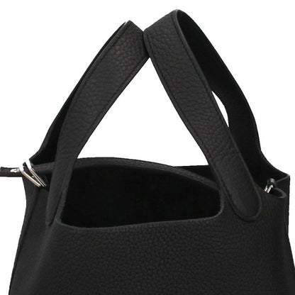 Hermes Picotin Lock PM Taurillon Clemence Ladies Handbag Black [unused
