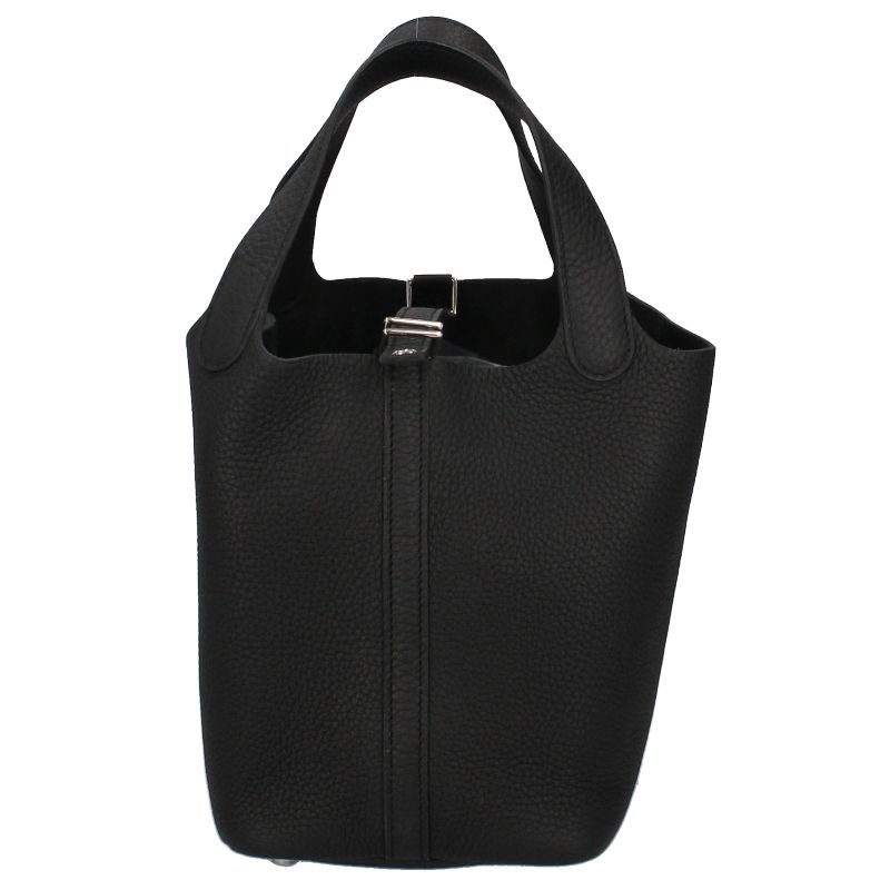 Hermes Picotin Lock PM Taurillon Clemence Ladies Handbag Black [unused