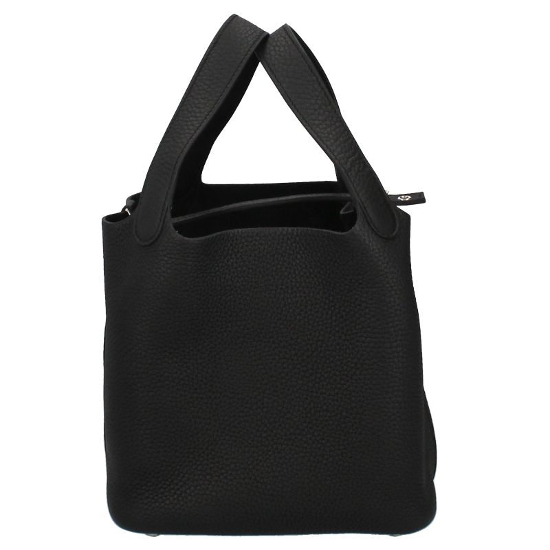 Hermes Picotin Lock PM Taurillon Clemence Ladies Handbag Black [unused