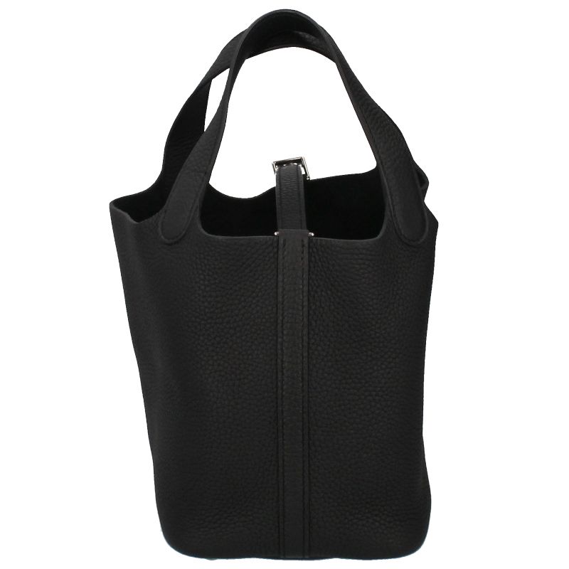 Hermes Picotin Lock PM Taurillon Clemence Ladies Handbag Black [unused
