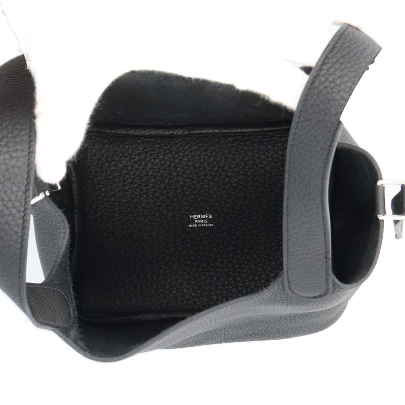 Hermes Picotin Lock PM Taurillon Clemence Ladies Handbag Black [unused