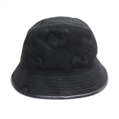 Gucci Jumbo GG Canvas Bucket Hat Black L Unisex