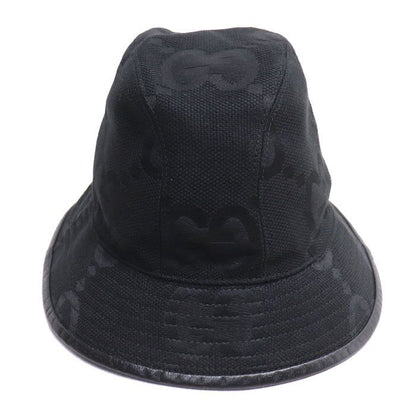 Gucci Jumbo GG Canvas Bucket Hat Black L Unisex
