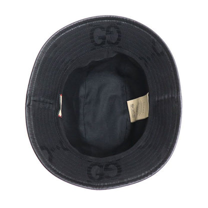 Gucci Jumbo GG Canvas Bucket Hat Black L Unisex