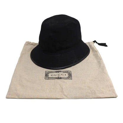 Gucci Jumbo GG Canvas Bucket Hat Black L Unisex