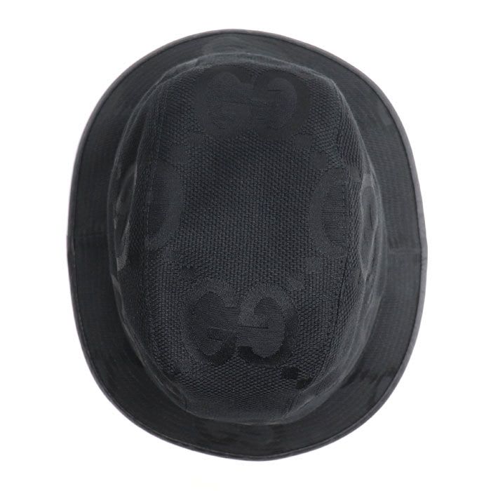 Gucci Jumbo GG Canvas Bucket Hat Black L Unisex
