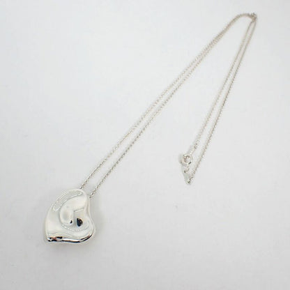 Tiffany & Co 925 Full Heart Pendant Necklace j107-2