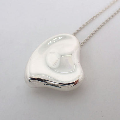 Tiffany & Co 925 Full Heart Pendant Necklace j107-2