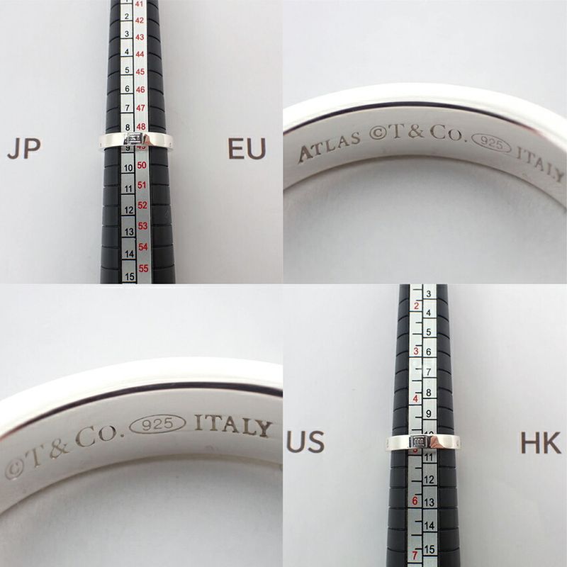 Tiffany & Co 925 Atlas Ring No 9 j107-7