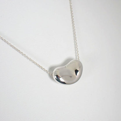 Tiffany & Co 925 Bean Pendant Necklace j107-8