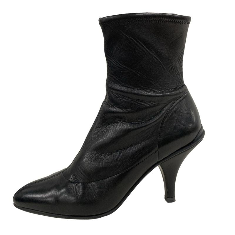 Prada Short Boots 36 Women - Black Leather