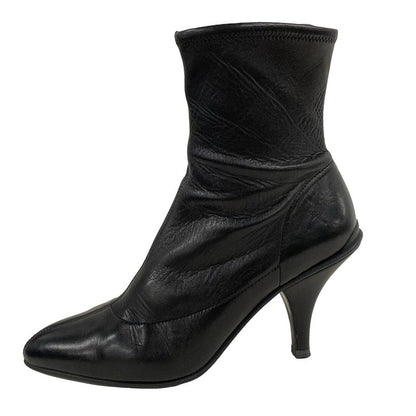 Prada Short Boots 36 Women - Black Leather