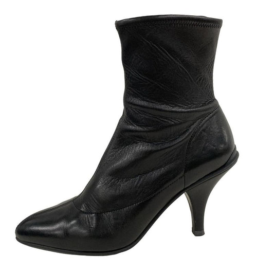 Prada Short Boots 36 Women - Black Leather