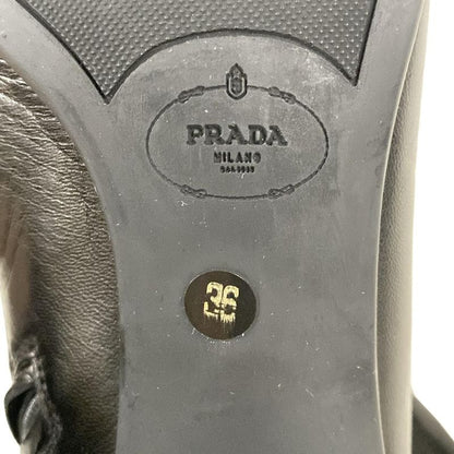 Prada Short Boots 36 Women - Black Leather