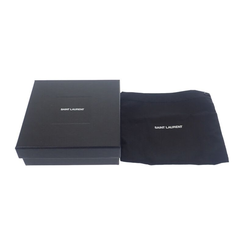 Saint Laurent Cassandra Leather Earring Earrings Chain Metal