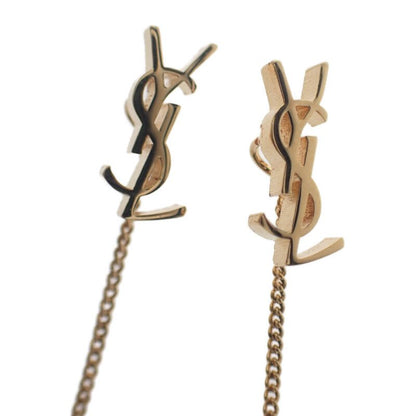 Saint Laurent Cassandra Leather Earring Earrings Chain Metal