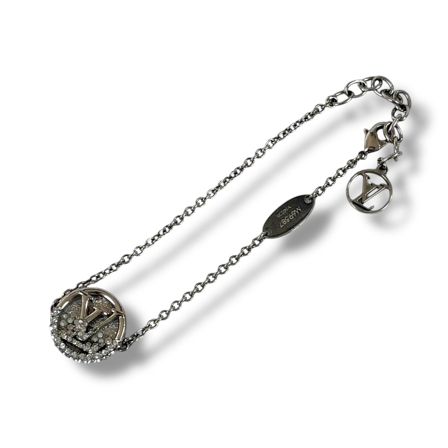 Louis Vuitton M69587 Bracelet Bra Scuff L to V Rhinestone Lv Circle Logo