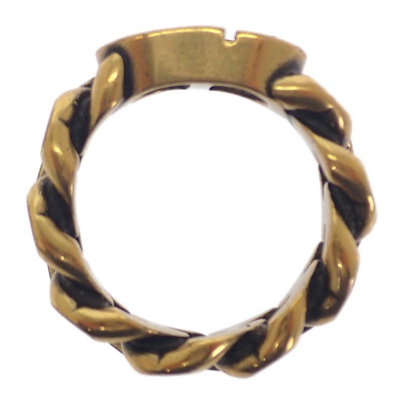 Dior 30 Montaigne L R0939 Mtgmt Ring GP Gold Ladies CD Signature Logo
