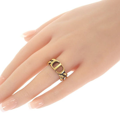 Dior 30 Montaigne L R0939 Mtgmt Ring GP Gold Ladies CD Signature Logo