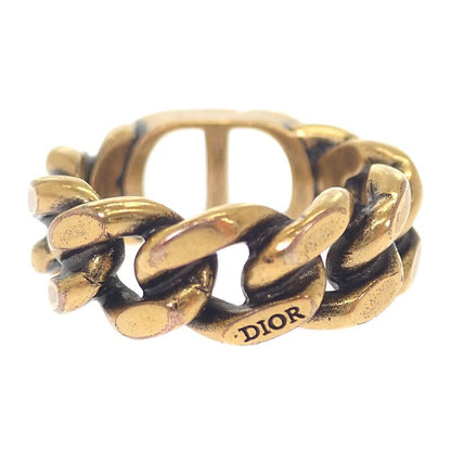 Dior 30 Montaigne L R0939 Mtgmt Ring GP Gold Ladies CD Signature Logo