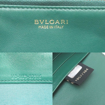 Bulgari Long Isabella Rossellini Navy Wallet