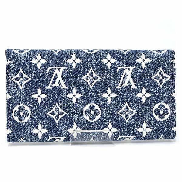 Louis Vuitton Portefeuille Sarah Long Wallet Monogram Jacquard Denim