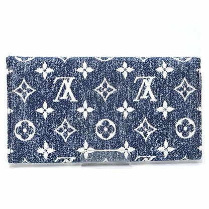 Louis Vuitton Portefeuille Sarah Long Wallet Monogram Jacquard Denim