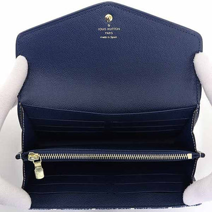 Louis Vuitton Portefeuille Sarah Long Wallet Monogram Jacquard Denim