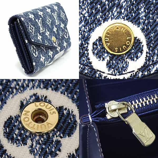 Louis Vuitton Portefeuille Sarah Long Wallet Monogram Jacquard Denim