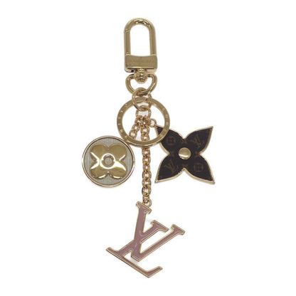 Louis Vuitton Spring Street Bag Charm Monogram Flower key Holder Metal