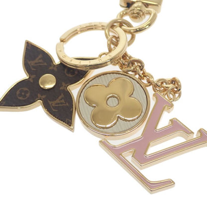 Louis Vuitton Spring Street Bag Charm Monogram Flower key Holder Metal