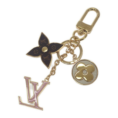 Louis Vuitton Spring Street Bag Charm Monogram Flower key Holder Metal