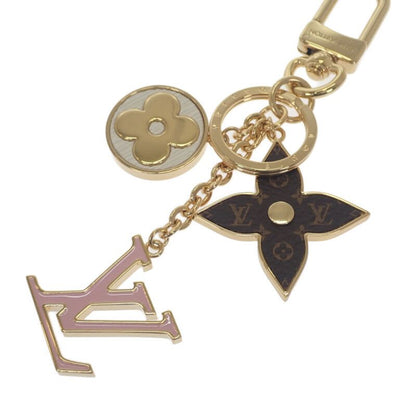 Louis Vuitton Spring Street Bag Charm Monogram Flower key Holder Metal