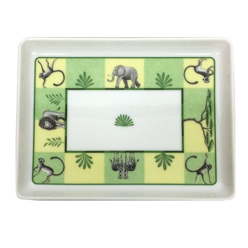 Sale Unused Hermes Africa Green Tray Accessory Case Aq7525