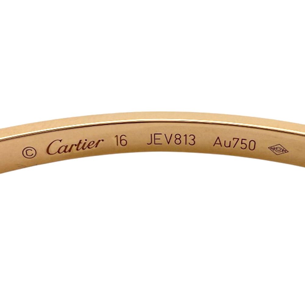 Cartier Love Bracelet Small Bangle 18k K18 Pink Gold Ladies Cartier Used Cartier