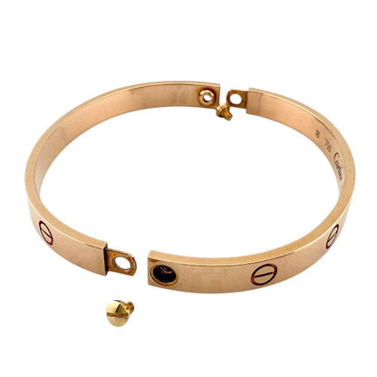 Cartier Love Bracelet with Driver Bangle 18k K18 Pink Gold Ladies Cartier Used