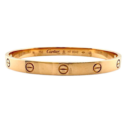 Cartier Love Bracelet with Driver Bangle 18k K18 Pink Gold Ladies Cartier Used