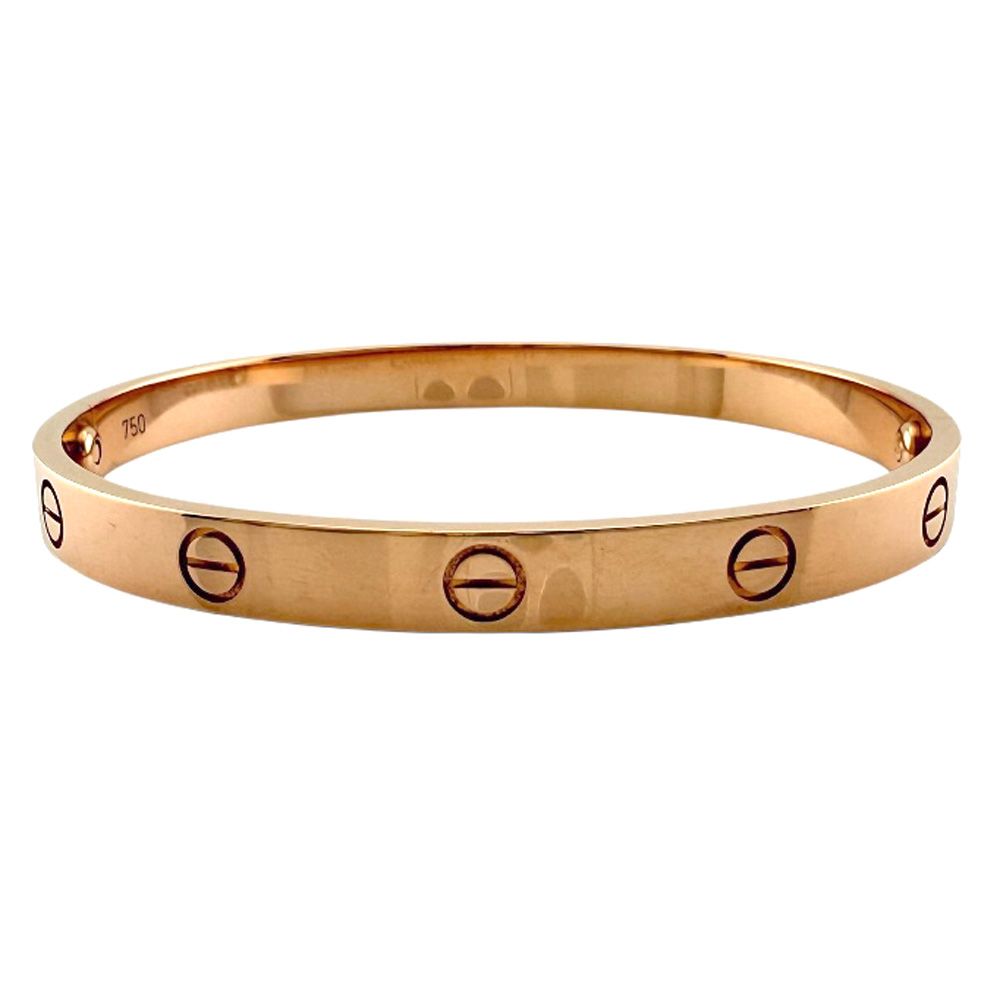 Cartier Love Bracelet with Driver Bangle 18k K18 Pink Gold Ladies Cartier Used